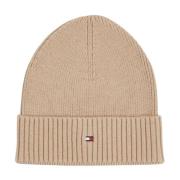 Flag Pima Cotton Beanie Tommy Hilfiger , Beige , Heren