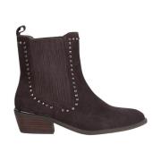 Platte studs bootie Alma EN Pena , Brown , Dames