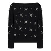 Zwarte Scottish Fold Sweater Pinko , Black , Dames