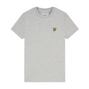 Klassiek Plain Katoenen T-Shirt Lyle & Scott , Gray , Heren