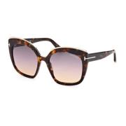 Stijlvolle Zonnebril, Ft0944 - 55B Model Tom Ford , Brown , Dames