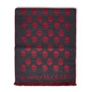 Rode Skull Sjaal Stijlvol Accessoire Alexander McQueen , Multicolor , ...