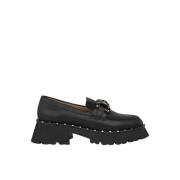 Plateau loafer met studs Alma EN Pena , Black , Dames