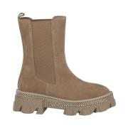 Enkellaars met strass detail Alma EN Pena , Brown , Dames