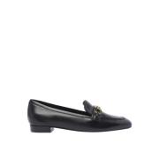 Leren Vierkante Neus Loafers Stuart Weitzman , Black , Dames