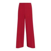 Elegante Wijde Pijp Broek True Red InWear , Red , Dames