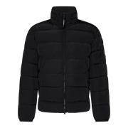 Zwarte Gewatteerde Jas Aw24 C.p. Company , Black , Heren