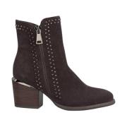 Ankle Boots met studs en rits Alma EN Pena , Brown , Dames