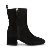 Ankle Boots met Hak en Rits Alma EN Pena , Black , Dames