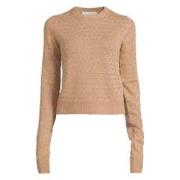 Casual Gebreide Trui voor Dagelijks Gebruik Sportmax , Beige , Dames