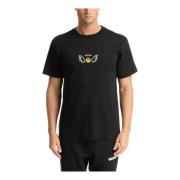 Gestreept Angel Logo T-shirt Barrow , Black , Heren