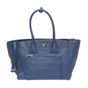 Pre-owned Leather prada-bags Prada Vintage , Blue , Dames