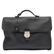 Pre-owned Leather briefcases Gucci Vintage , Black , Heren