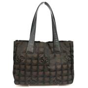 Pre-owned Nylon chanel-bags Chanel Vintage , Brown , Dames