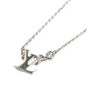 Pre-owned Silver necklaces Louis Vuitton Vintage , Gray , Dames