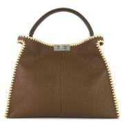 Pre-owned Leather totes Fendi Vintage , Brown , Dames