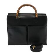 Pre-owned Leather gucci-bags Gucci Vintage , Black , Dames