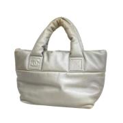 Pre-owned Leather chanel-bags Chanel Vintage , Gray , Dames