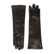 Vlinder Lam Leren Handschoenen Max Mara Weekend , Black , Dames