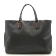 Pre-owned Canvas totes Bottega Veneta Vintage , Black , Dames