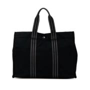 Pre-owned Canvas totes Hermès Vintage , Black , Dames