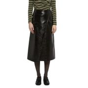 Martine Vernis Midi Rok Wrap Stijl Roseanna , Black , Dames