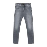 Slim Fit Stretch Jeans Blue Division Incotex , Gray , Heren