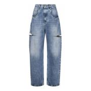 Blauwe Jeans voor Vrouwen Ss24 Maison Margiela , Blue , Dames