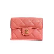 Pre-owned Fabric wallets Chanel Vintage , Pink , Dames