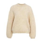 Beige Mohair Pullover Gebreide kleding Second Dames , Beige , Dames