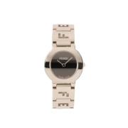 Pre-owned Stainless Steel watches Fendi Vintage , Gray , Dames