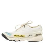 Pre-owned Leather sneakers Dior Vintage , White , Dames