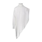 Elegante Asymmetrische Cape in Wit Alaïa , White , Dames