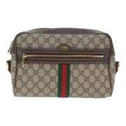 Pre-owned Leather shoulder-bags Gucci Vintage , Beige , Dames