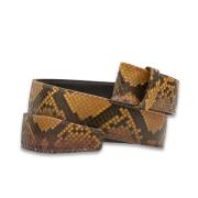 Python Tijgeroog Riem zonder gesp Claris Virot , Brown , Dames