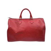 Pre-owned Leather louis-vuitton-bags Louis Vuitton Vintage , Red , Dam...