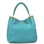 Pre-owned Leather prada-bags Prada Vintage , Blue , Dames