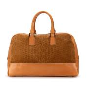 Pre-owned Suede handbags Celine Vintage , Brown , Dames