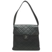 Pre-owned Leather chanel-bags Chanel Vintage , Black , Dames