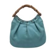 Pre-owned Leather gucci-bags Gucci Vintage , Blue , Dames