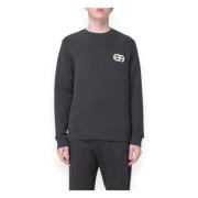 Stijlvolle Sweatshirt voor Mannen Emporio Armani , Black , Heren