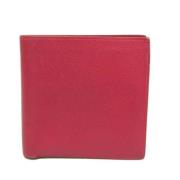 Pre-owned Leather wallets Hermès Vintage , Red , Dames