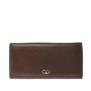 Pre-owned Leather wallets Valentino Vintage , Brown , Dames