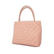 Pre-owned Leather chanel-bags Chanel Vintage , Pink , Dames