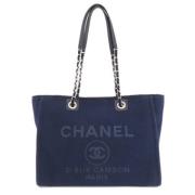 Pre-owned Canvas chanel-bags Chanel Vintage , Blue , Dames