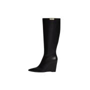 Wedge laarzen van imitatieleer Twinset , Black , Dames