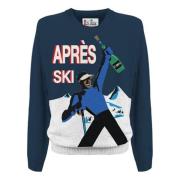 Apres Ski Champ Crewneck Sweater MC2 Saint Barth , Blue , Heren