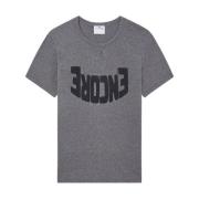 Geborduurde Logo T-shirts en Polo's Courrèges , Gray , Heren