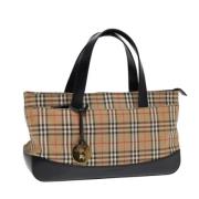 Pre-owned Canvas handbags Burberry Vintage , Beige , Dames