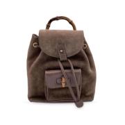 Pre-owned Leather gucci-bags Gucci Vintage , Brown , Dames